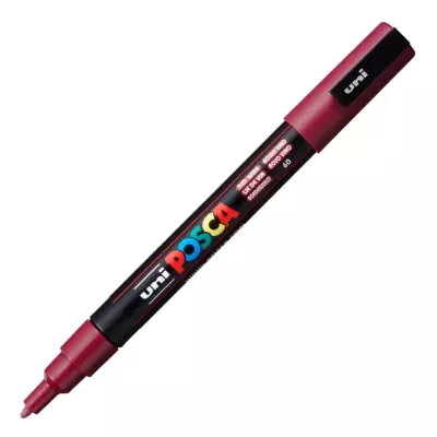 Akrylový fix POSCA - Bordó