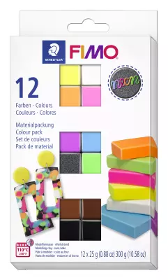 Sada FIMO Efekt - Neon 12 barev 25g