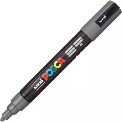 Akrylový fix POSCA - tmavě šedá - hrot 1,8-2,5mm
