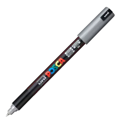 Akrylový fix POSCA - stříbrná