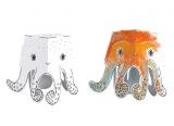 3D omalovánky CUBE HEADS - Chobotnice