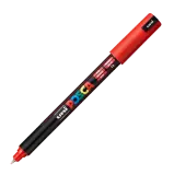 Akrylový fix POSCA - červená