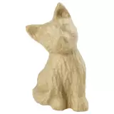 Sedící kočka z papírové hmoty - velká