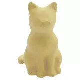Sedící kočka II. z papírové hmoty