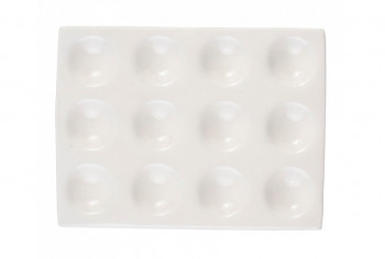 Porcelánová paleta obdélníková  12 důlků
