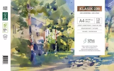 Blok Klasik, 20 listů, 230g
