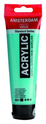 Akryl Amsterdam - tyrkysové a tmavě zelené odstíny