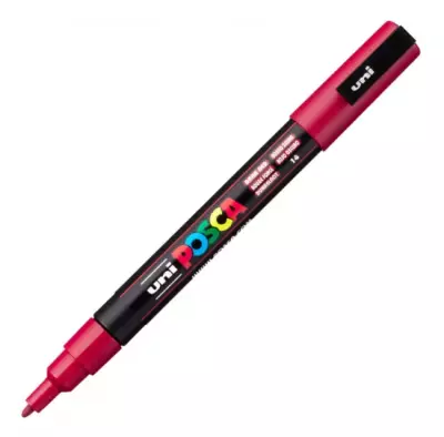 Akrylový fix POSCA - Tmavě červená