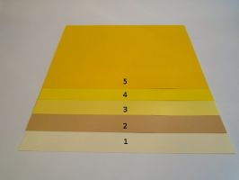 Barevný karton 160gsm - A43- Tmavá žlutá