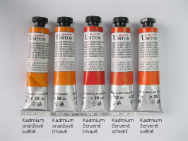 Umton  Mistrovské olejové barvy Umton - oranžové odstíny - 0017 - Kadmium červené světlé 60ml