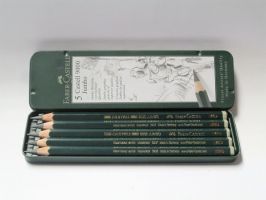 Faber-Castell  Grafitové tužky Faber-Castel Jumbo v plechu