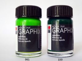 Marabu akvarelová tuš GRAPHIX - 153 - Mátová