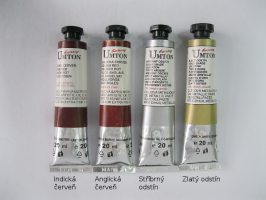 Umton  Mistrovské olejové barvy Umton - hnědočervené odstíny, zlatá a stříbrná - 0086 - Zlatá 20ml