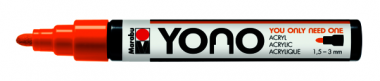 Marabu Creative  YONO Oranžová NEON 324 - Kulatý hrot 1,5-3mm