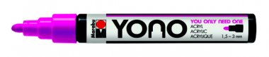 Marabu Creative  YONO Růžová NEON 334 - Kulatý hrot 1,5-3mm