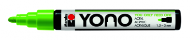 Marabu Creative  YONO Zelená NEON 365 - Kulatý hrot 1,5-3mm
