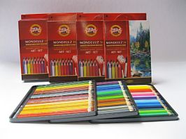 Akvarelové pastelky Mondeluz v papíru - Mondeluz 18ks