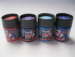 Barva na tmavý textil Marabu - fialovomodré odstíny - 051 - Fialová tmavá