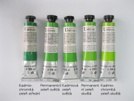 Umton  Mistrovské olejové barvy Umton - zelené odstíny - 0079 - Kadmio-chromitá zeleň střední 60ml