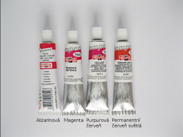 Koh-i-noor  Tempera Koh-i-noor 16ml - červené odstíny - Sráž alizarinová