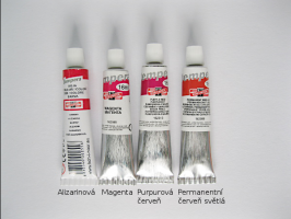 Koh-i-noor  Tempera Koh-i-noor 16ml - červené odstíny - Permanentní červeň