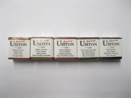 Umton  Akvarelové barvy Umton - hnědé odstíny - 2430 - Umbra pálená 2,6ml
