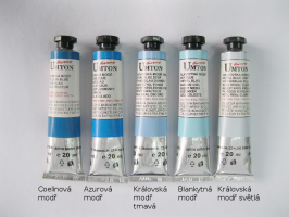 Umton  Mistrovské olejové barvy Umton - světlé modré odstíny - 0041 - Blankytná modř 20ml