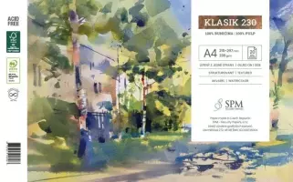Blok Klasik, 20 listů, 230g - Blok Klasik A5