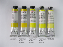Umton  Mistrovské olejové barvy Umton -  žluté odstíny - 0075 -Kadmium žluté skvělé 20ml