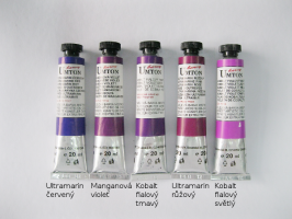 Mistrovské olejové barvy Umton - fialové odstíny - 0025 - Kobalt fialový tmavý 20ml