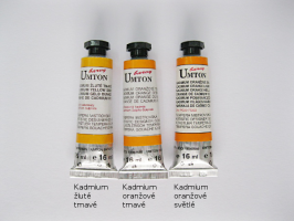 Umton  Mistrovské temperové barvy Umton - oranžové odstíny - 1012 - Kadmium oranžové světlé 16ml