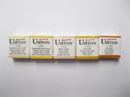 Umton  Akvarelové barvy Umton - světlé odstíny - 2181 - Neapolská žluť tmavá 2,6ml