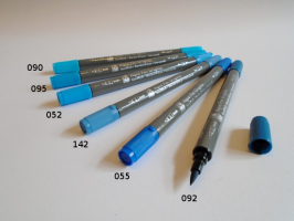 Akvarelový fix GRAPHIX modré - 052 - Střední modrá