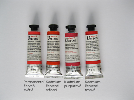 Umton  Mistrovské temperové barvy Umton - červené odstíny - 1061 - Kadmium červené střední 16ml