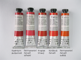 Umton  Mistrovské olejové barvy Umton - červené odstíny - 0019 - Kadmium purpurové 60ml