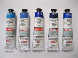Akryl Koh-i-noor - modré odstíny - 0430 - Kobalt modrý 40ml