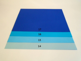 Barevný karton 160gsm - A2 - Modrá