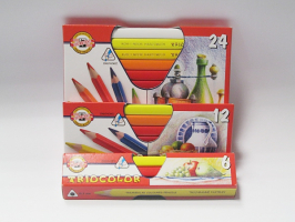 Pastelky Triocolor lakované - Pastelky 24ks