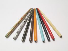 Násadka pro perko - dřevěná - Světle modrá