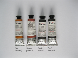 Umton  Mistrovské temperové barvy Umton - tmavé odstíny - 1086 - Čerň kostní 35ml