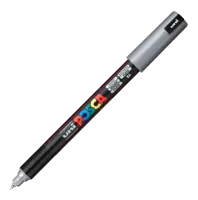 Akrylový fix POSCA - stříbrná