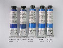 Mistrovské olejové barvy Umton - středně modré odstíny - 0031 - Kobalt světlý 20ml