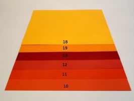 Barevný karton 160gsm - A4 - Oranžová