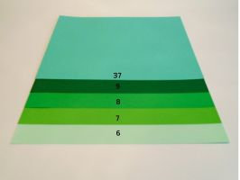 Barevný karton 160gsm - A3 - Světle zelená