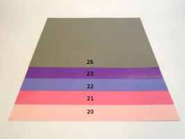 Barevný karton 160gsm - A2 - Světle růžová