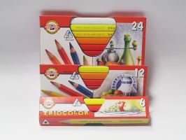 Pastelky Triocolor lakované - Pastelky 12ks