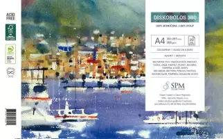 Blok Diskobolos, 20 listů, 300g - Blok Diskobolos A5