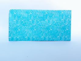 Hedvábný papír ornament modrý