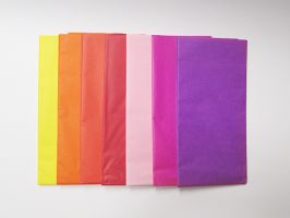 Heyda  Hedvábný papír - teplé barvy