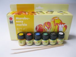 Sada mramorovacích barev Marabu